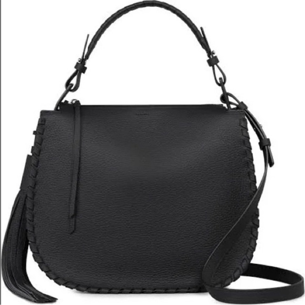 AllSaints Black Leather Women's Bag